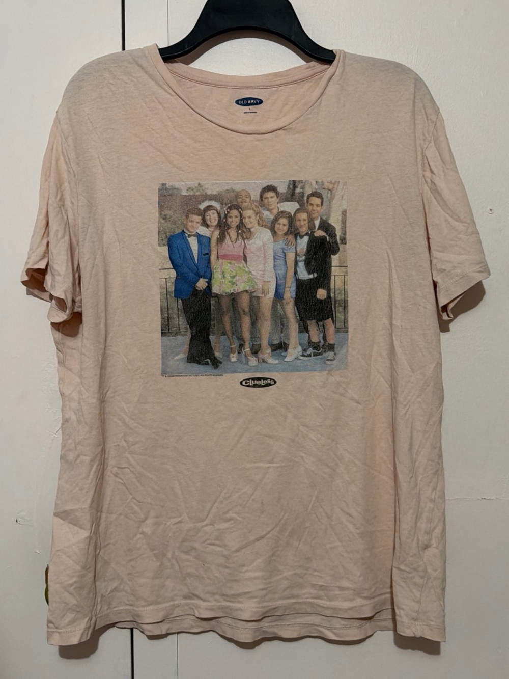 Old Navy Peach Clueless Cast Graphic Tee